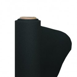 Mantel de papel no tejido negro ancho 1.20 m - el rollo de 25 m