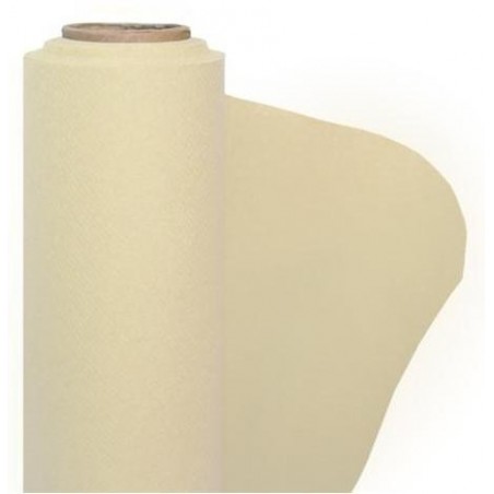 Mantel de papel no tejido marfil ancho 1.20 m - El rollo de 25 m.