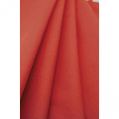 Rote Tischdecke aus Vliespapier Breite 1,20 m - die 25 m Rolle