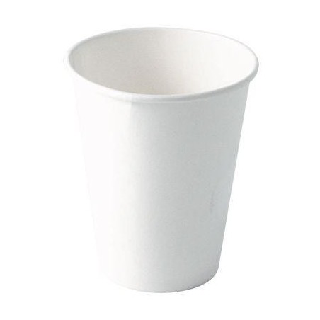 WHITE CARTON CUP for hot and cold beverage size 33 cl - 80