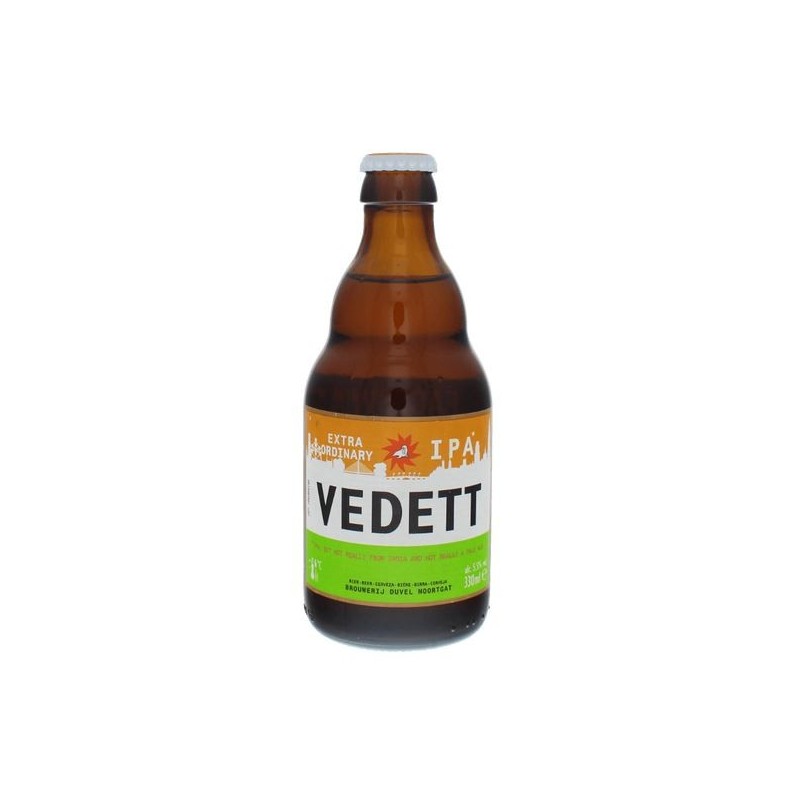 Bière VEDETT EXTRAORDINARY Blonde Belgique IPA 5,5° 33 cl