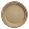 Round plate ø 22 cm Kraft Biodegradable - the 50