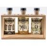 GIN The Islands Spirits in Wooden Box 3 bottles tasting of 20 cl
