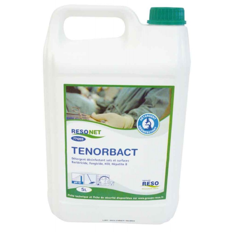 TENORBACT Levuricide Bactericide Disinfectant Cleaner Fungicida virucida - Latta da 5 litri