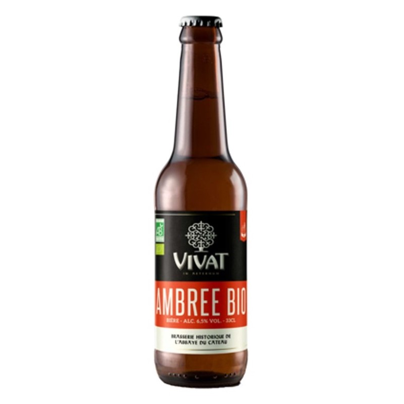 Bière VIVAT BIO Ambrée Française 6.5° 33 cl