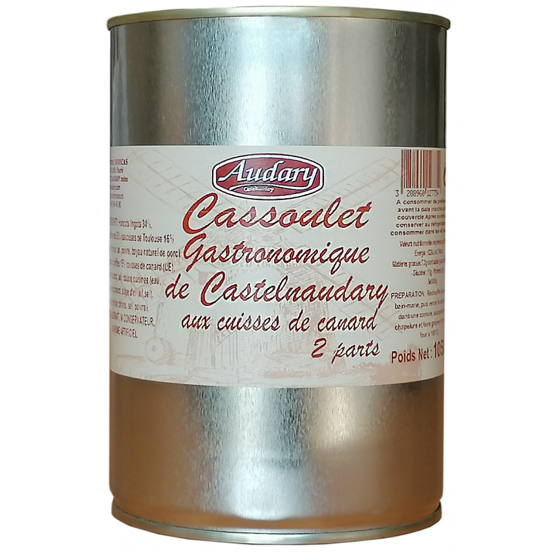 CASSOULET DE CASTELNAUDARY with gourmet duck confit - Box 1050 g