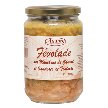 FEVOLADE with duck confit and Toulouse sausage - 690 g jar