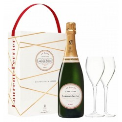 Laurent-Perrier The Cuvée CHAMPAGNE BRUT White wine PDO 75 cl in its box with 2 flutes