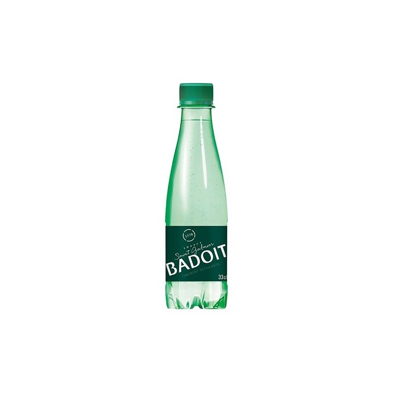 Water BADOIT PET plastic bottle 33 cl