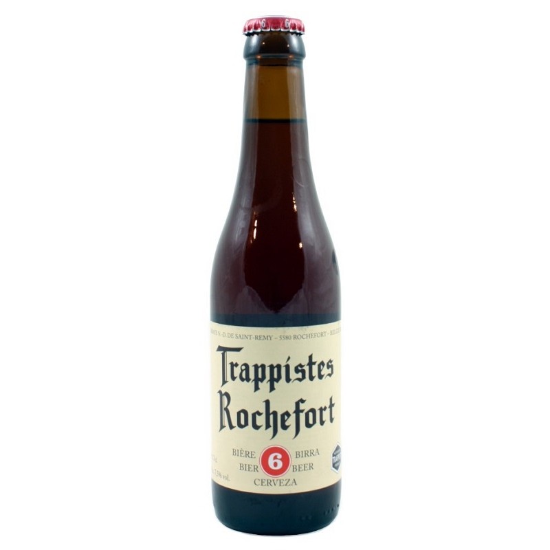 Bière ROCHEFORT 6 Brune Belge 7.5° 33 cl