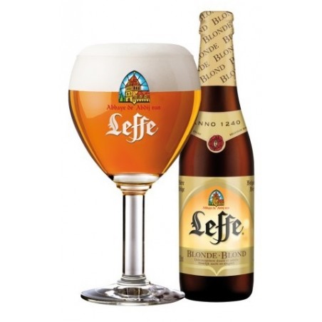 Blond beer LEFFE Belgian 6.6 ° - 24 bottles of 33 cl in consigned glass (deposit of 4,20 € included in the price)
