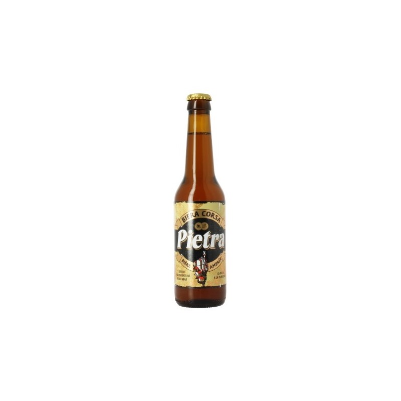 Bière PIETRA à la faine de chataigne Ambrée Corse 6° 33 cl
