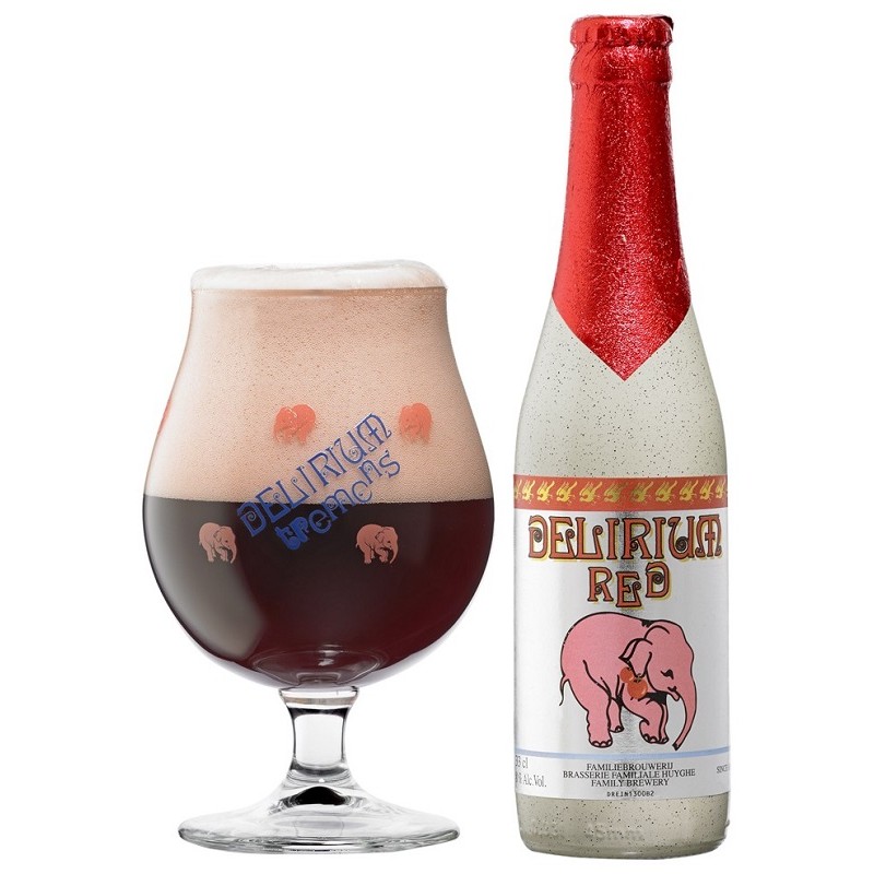 Beer DELIRIUM TREMENS RED Blonde with red fruits Belgian 8 ° 33 cl