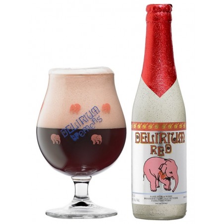 Birra DELIRIUM TREMENS RED Biondo con frutti rossi Belgian 8 ° 33 cl