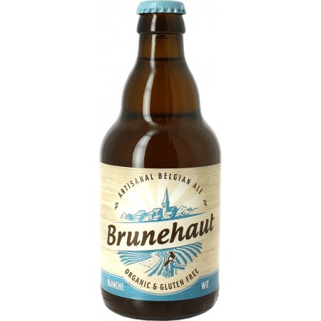 BRUNEHAUT White beer ORGANIC GLUTEN FREE Belgian 5 ° 33 cl