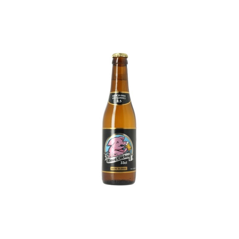 Cerveza RINCE COCHON Lager belga 8.5 ° 33 cl