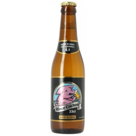 Bière RINCE COCHON Blonde Belge 8.5° 33 cl