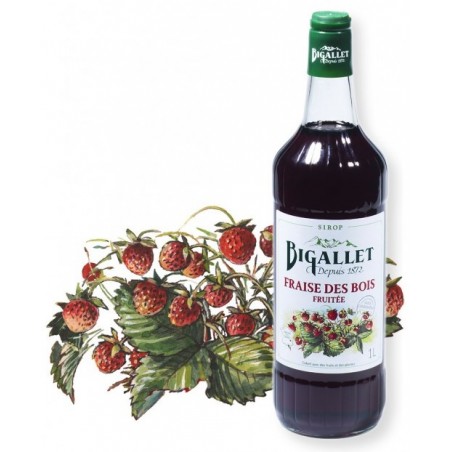 SYRUP of wild strawberry Bigallet 1 L