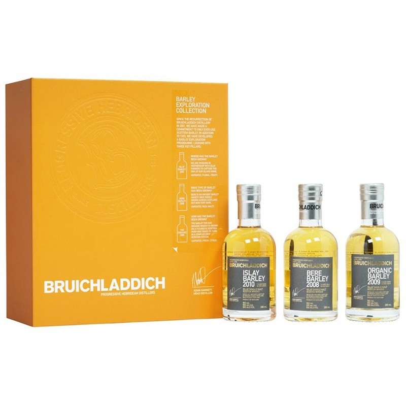 WHISKEY Bruichladdich Barley Exploration 50 ° 3 x 20 cl in its gift box