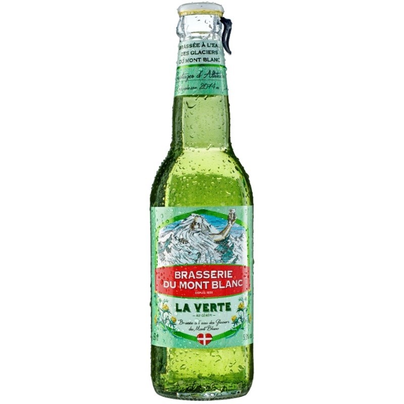 MONT BLANC GENEPI La Verte Blondes französisches Bier 5,9 ° 33 cl