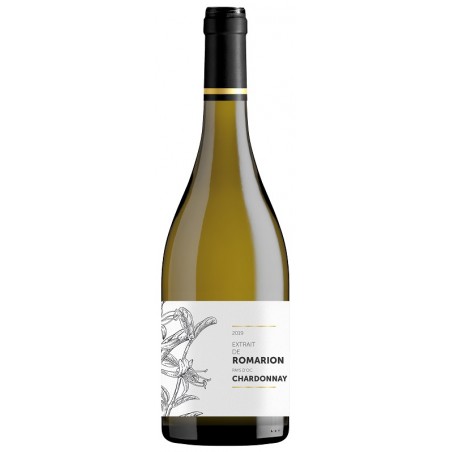 El extracto de Romarion Chardonnay OC vino blanco seco IGP 75 cl