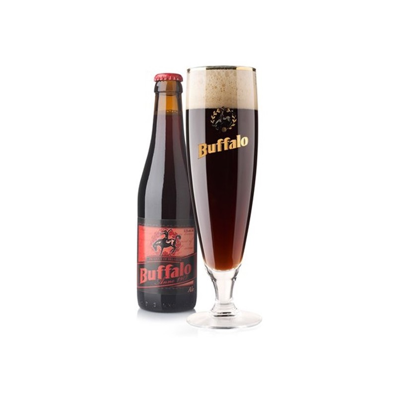 Bière BUFFALO Brune Belge 6.5° 33 cl