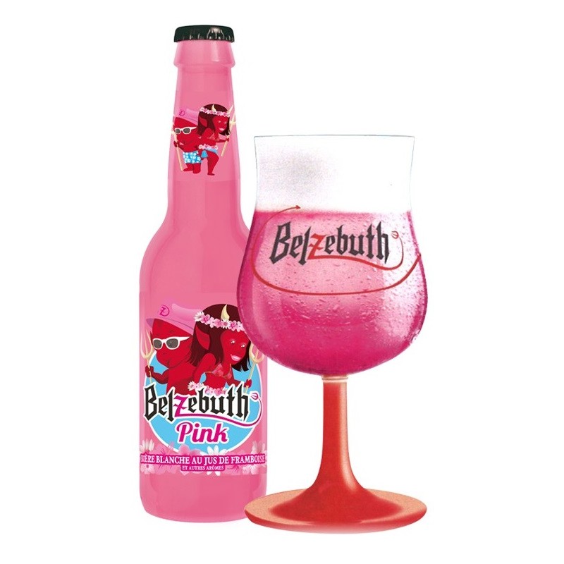 BELZEBUTH PINK Blanche Bier mit French Frarmboise 2.8 ° 33 cl
