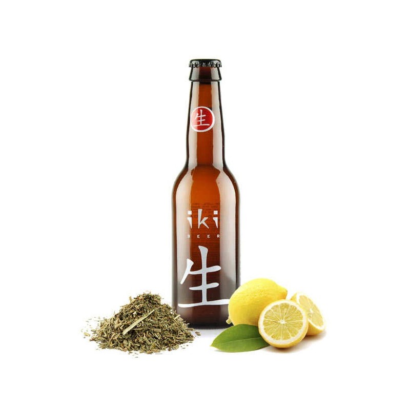 Bière IKI Blonde BIO au Yuzu et Thé Vert Japonaise 4,5° 33 cl