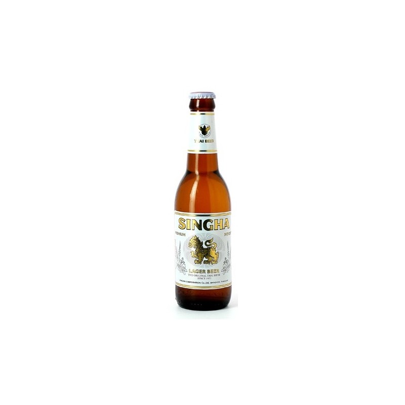 Cerveza SINGHA Rubia tailandesa 5 ° 33 cl