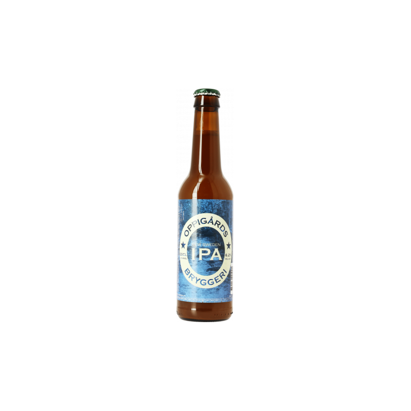 OPPIGARDS NEW SWEDEN IPA Blonde beer Swedish 6,2 ° 33 cl