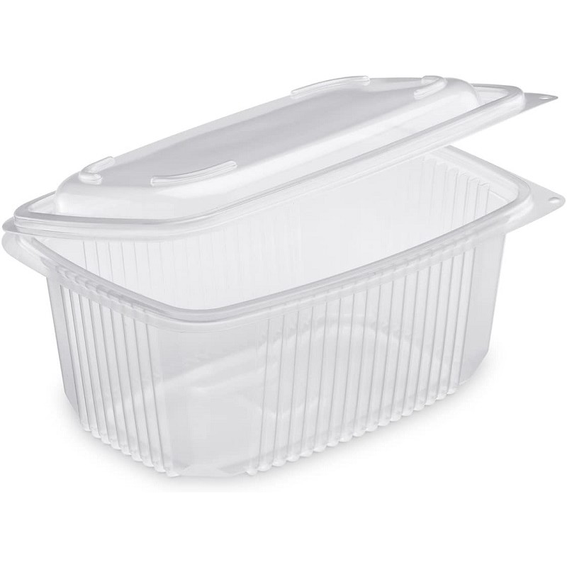 TRAY Polypropylene with retractable lid Microwaveable 250 cc - the 50