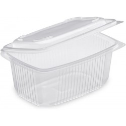 TRAY Polypropylene with retractable lid Microwaveable 375 cc - the 50