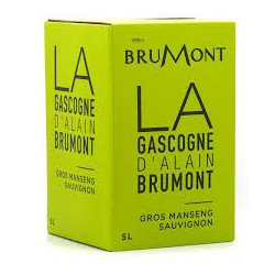 Domaine Brumont GASCOGNE Dry White Wine Gros Manseng - Sauvignon IGP Fountain à nin BIB 5 L
