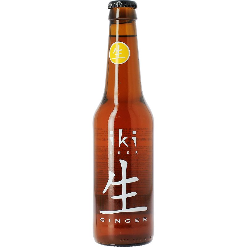 Cerveza IKI Ginger Amber con Jengibre y Té Verde Japonés 5,5 ° BIO 33 cl