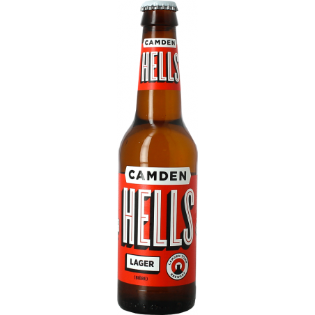 Bière CAMDEN HELLS LAGER Blonde Anglaise 4,6° 33 cl