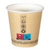 Kraft CARDBOARD CUP for hot and cold drinks format 28 cl - the 50