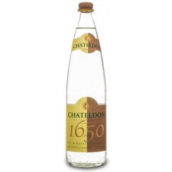 CHATELDON Agua Mineral y con Gas Botella Cristal 75 cl