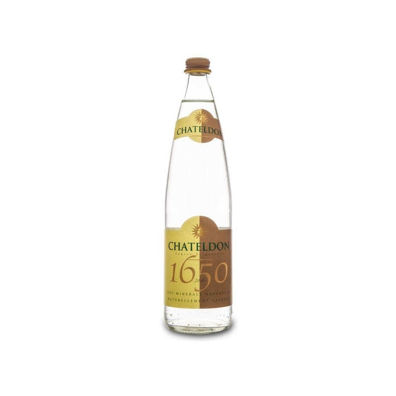 CHATELDON Bottiglia in Vetro Acqua Minerale e Frizzante 75 cl