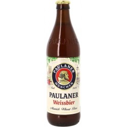 Paulaner Hefe Weissbier Cerveza Trigo Alemana 5 Botellas X 50 Cl Más Vaso