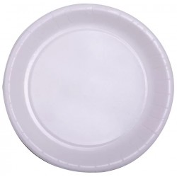Round plate ø 22 cm White Biodegradable - the 50