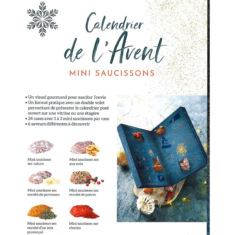 CALENDRIER DE L'AVENT - Mini Saucissons SOURIRE DES SAVEURS, Cave Toulouse  / L'Union, livraison