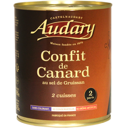 CONFIT DE CANARD 2 Cuisses - Boîte de 765 g