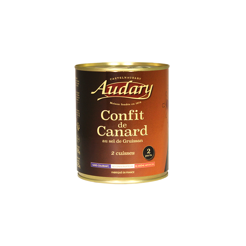 CONFIT DE CANARD 2 Cuisses - Boîte de 765 g