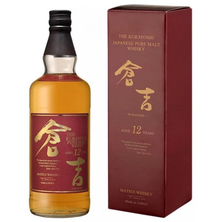WHISKEY The Kurayoshi 12 YEARS Pure Japanese Malt 43° 70 cl in its case