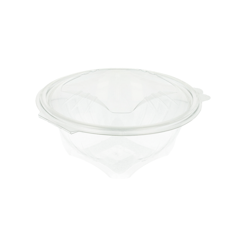 CIOTOLA insalatiera in plastica trasparente con coperchio incernierato 1 L - 100