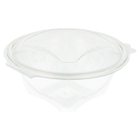BOWL transparent plastic salad bowl with hinged lid 1 L - 100