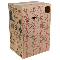 CAJA Calendario de adviento para 24 botellas de cerveza de cartón KRAFT