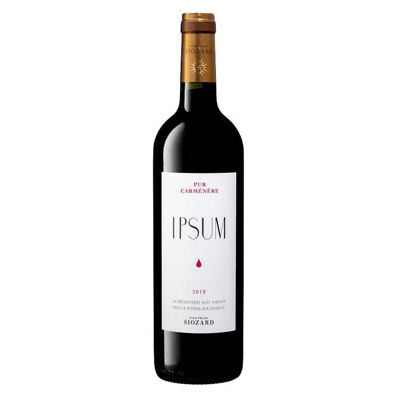 IPSUM Pur Carménère Vignobles Siozard BURDEOS Vino Tinto AOC 75 cl