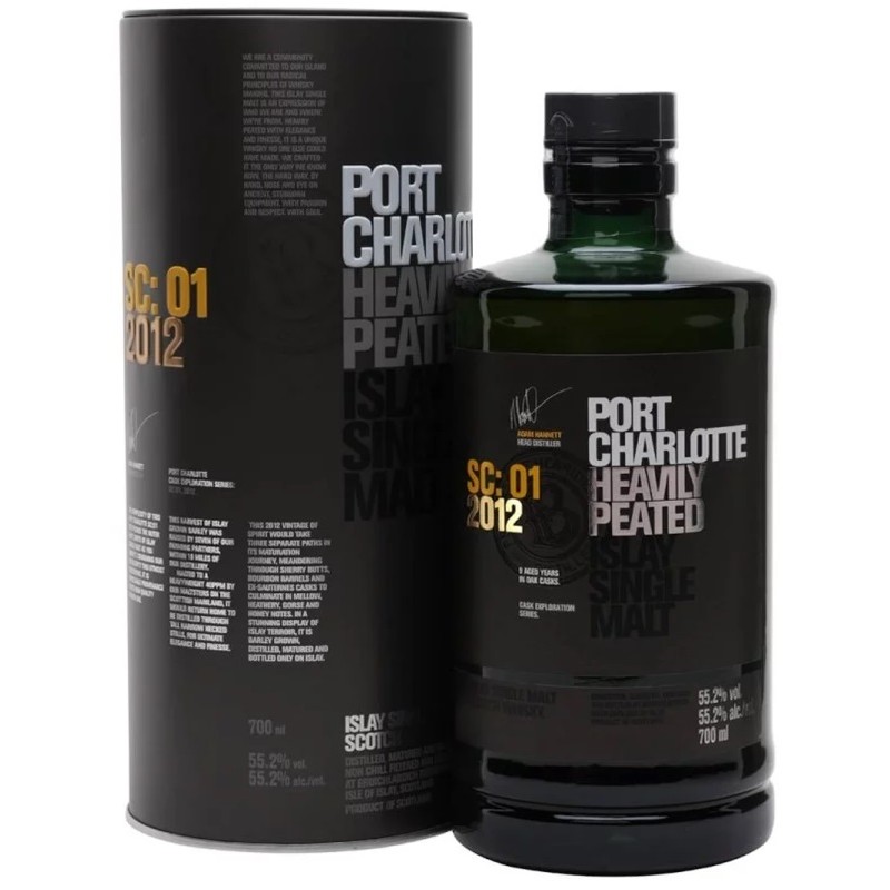 WHISKY Port Charlotte SC01 Islay Barley 2012 Ecosse 55,2° 70 cl 40 PPM