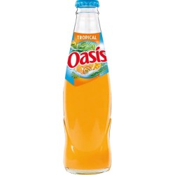 OASIS Tropical 24 bottles of 25 cl in returnable glass (deposit of €5.50 included in the price)